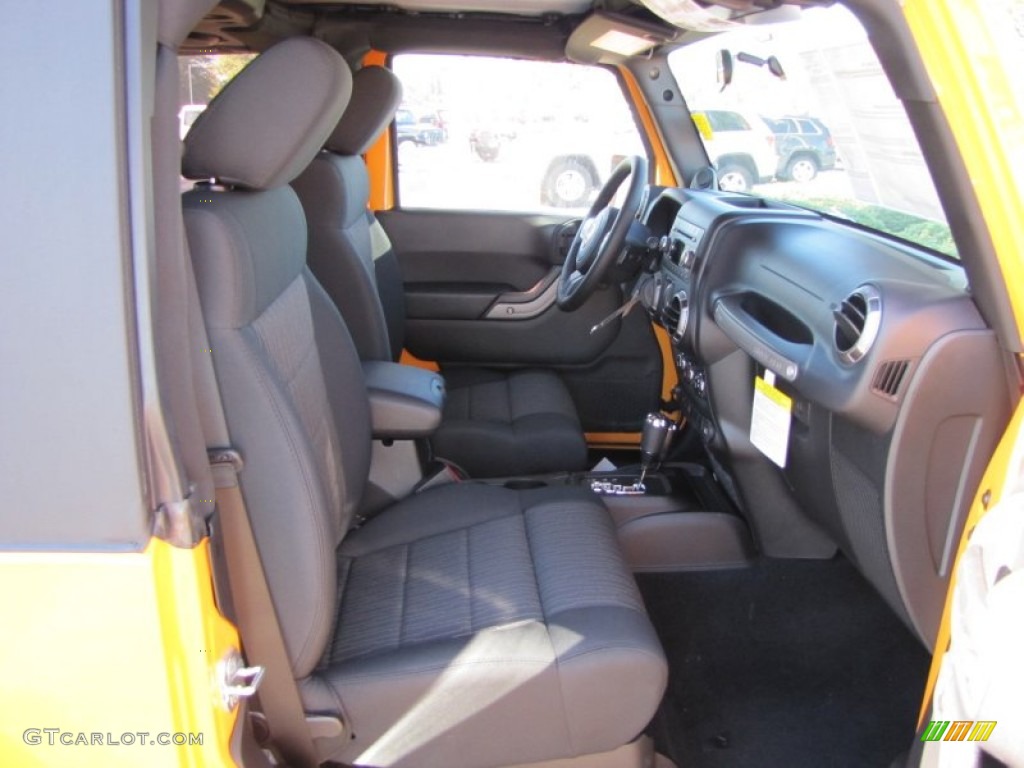 2012 Wrangler Sport S 4x4 - Dozer Yellow / Black photo #8