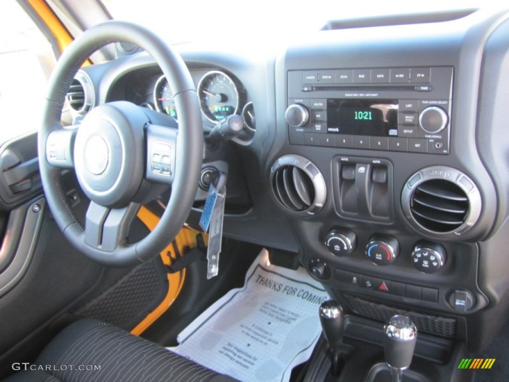 2012 Jeep Wrangler Sport S 4x4 Black Dashboard Photo #54795868