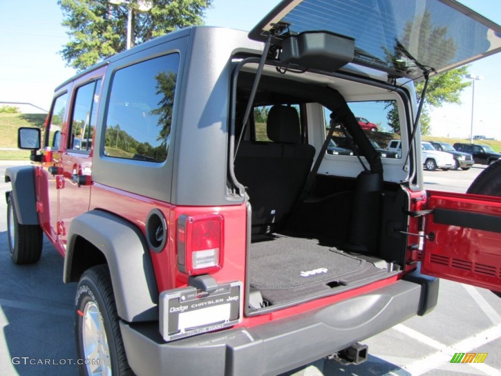 2012 Wrangler Unlimited Sport S 4x4 - Flame Red / Black photo #9