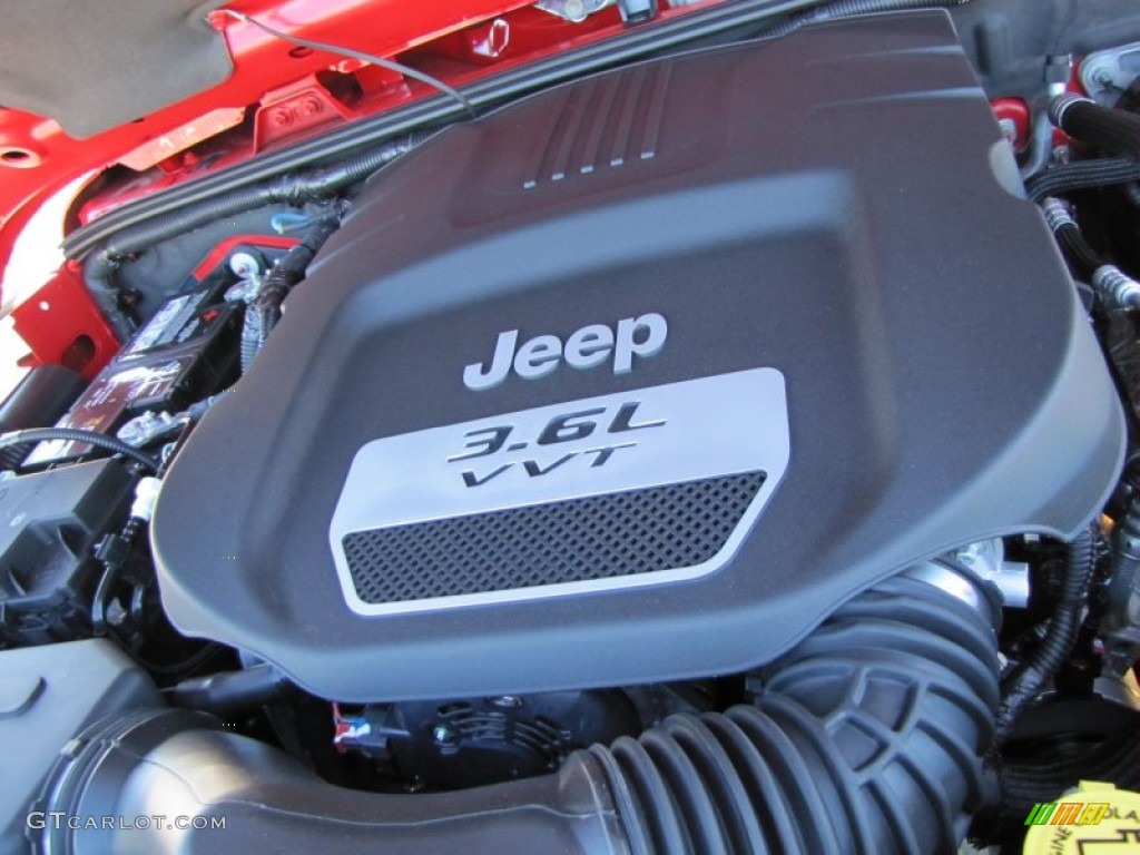 2012 Jeep Wrangler Unlimited Sahara 4x4 3.6 Liter DOHC 24-Valve VVT Pentastar V6 Engine Photo #54796769