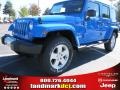 2012 Cosmos Blue Jeep Wrangler Unlimited Sahara 4x4  photo #1