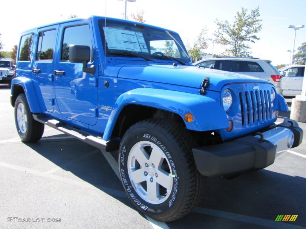 Cosmos Blue 2012 Jeep Wrangler Unlimited Sahara 4x4 Exterior Photo #54796966