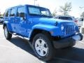 2012 Cosmos Blue Jeep Wrangler Unlimited Sahara 4x4  photo #5