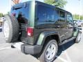 2012 Natural Green Pearl Jeep Wrangler Unlimited Sahara 4x4  photo #3