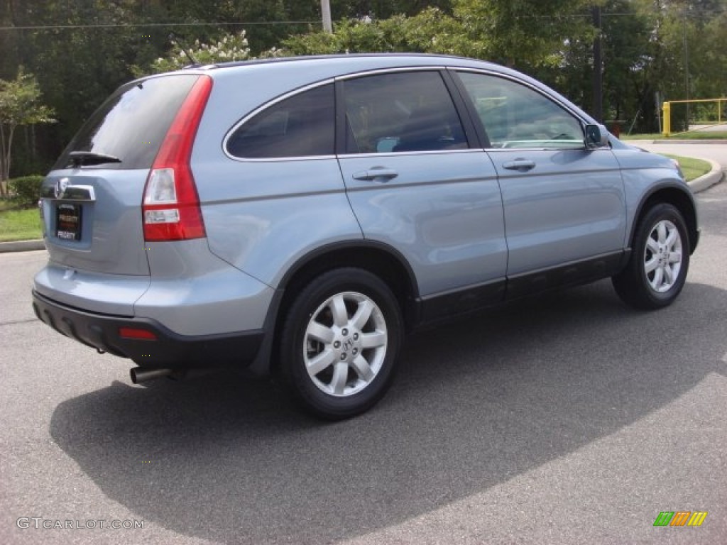 2009 CR-V EX-L 4WD - Glacier Blue Metallic / Gray photo #6