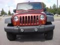 2007 Red Rock Crystal Pearl Jeep Wrangler Unlimited Rubicon 4x4  photo #5