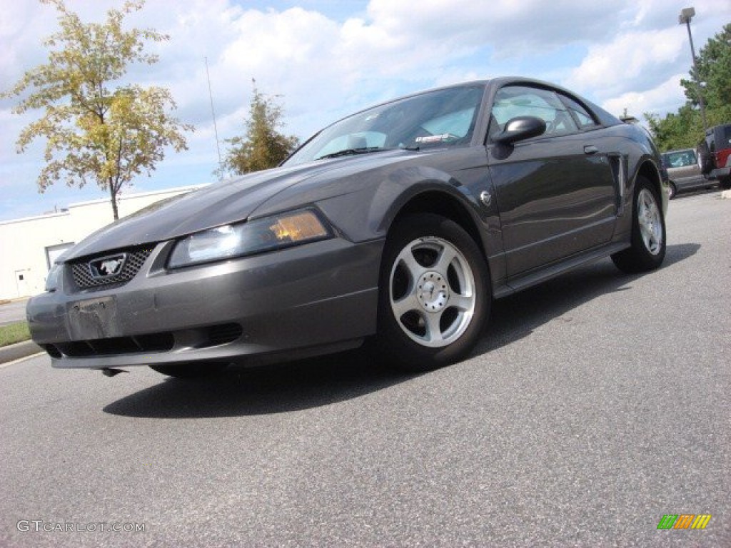 2004 Mustang V6 Coupe - Dark Shadow Grey Metallic / Medium Graphite photo #1