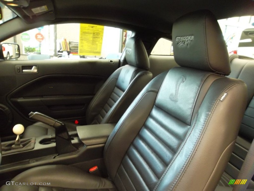 Black/Black Interior 2009 Ford Mustang Shelby GT500KR Coupe Photo #54798610