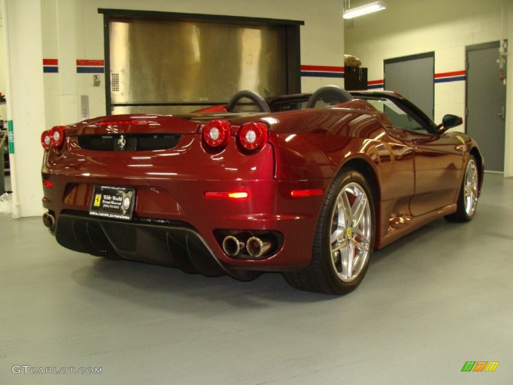 2007 F430 Spider F1 - Rubino Micalizzato (Red) / Charcoal photo #5