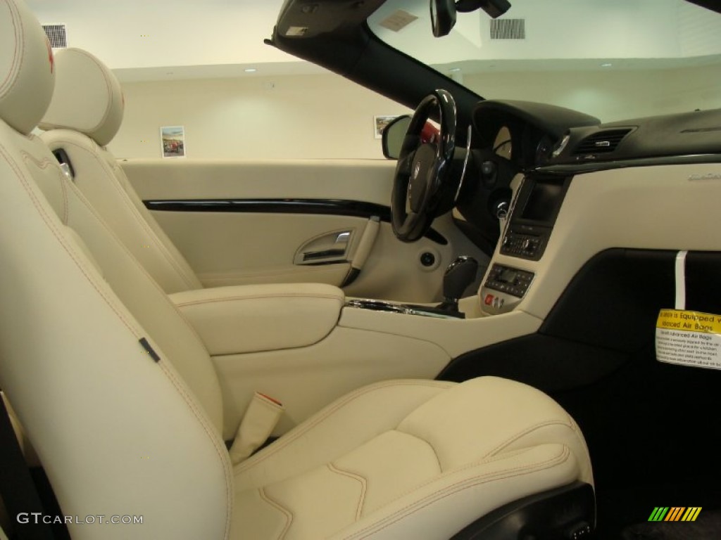 Pearl Beige Interior 2012 Maserati GranTurismo Convertible GranCabrio Photo #54801835