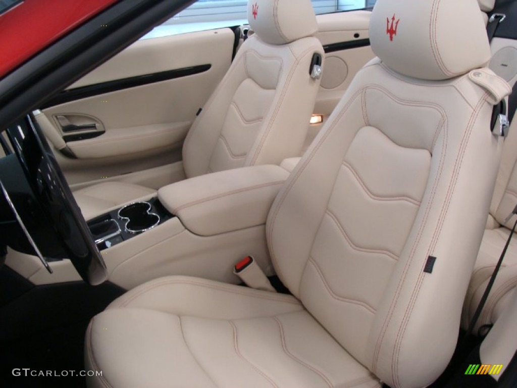 Pearl Beige Interior 2012 Maserati GranTurismo Convertible GranCabrio Photo #54801892