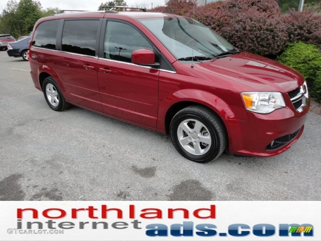 2011 Grand Caravan Crew - Deep Cherry Red Crystal Pearl / Black/Light Graystone photo #2