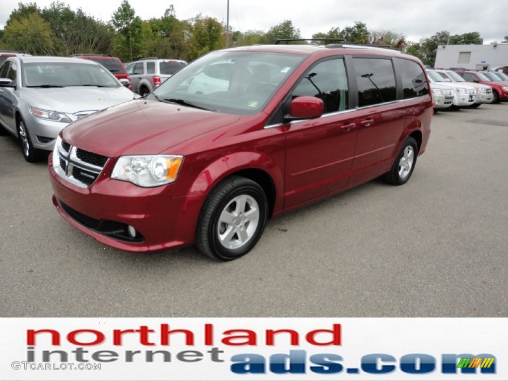 2011 Grand Caravan Crew - Deep Cherry Red Crystal Pearl / Black/Light Graystone photo #4