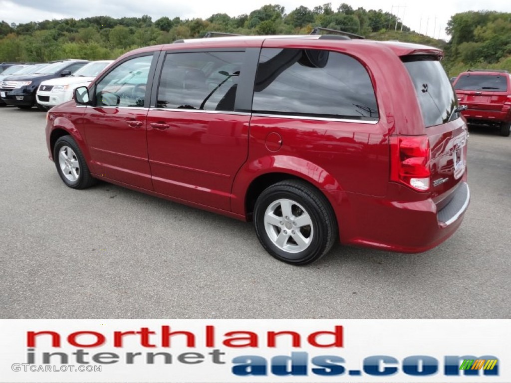 2011 Grand Caravan Crew - Deep Cherry Red Crystal Pearl / Black/Light Graystone photo #6