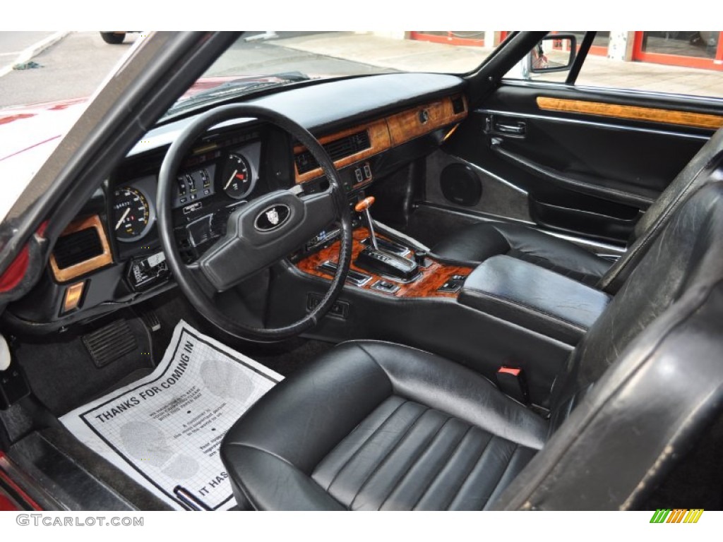 Black Interior 1988 Jaguar XJ XJS V12 Convertible Photo #54802645