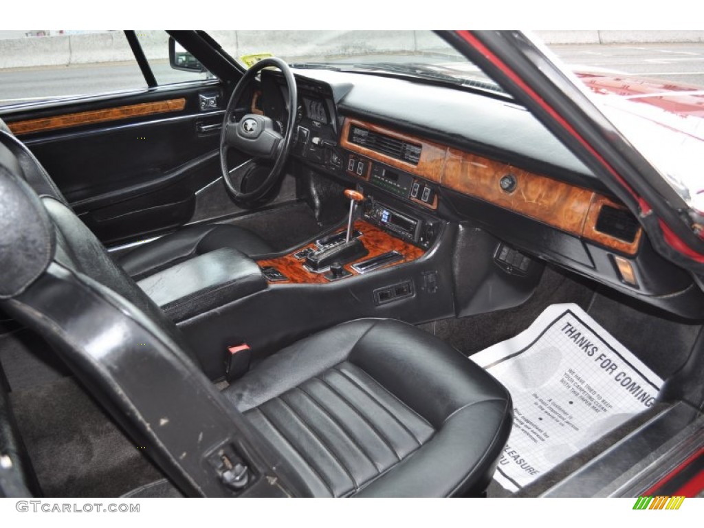 Black Interior 1988 Jaguar XJ XJS V12 Convertible Photo #54802687