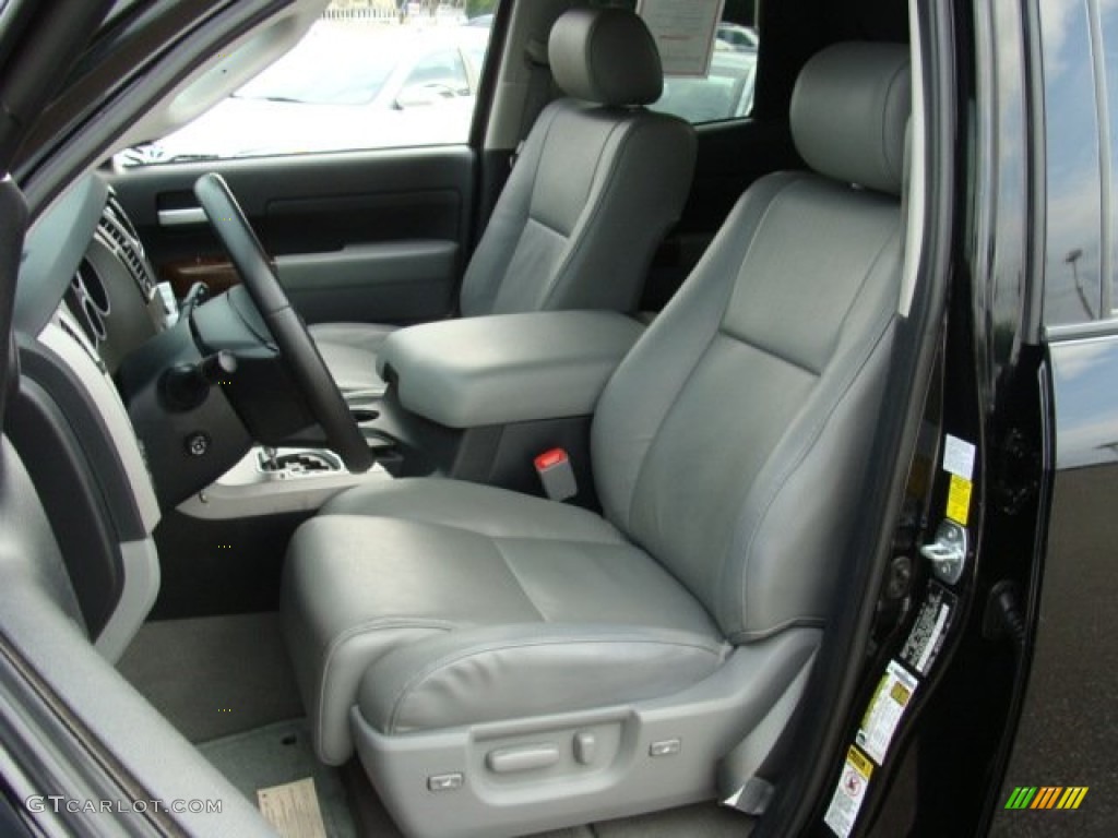 Graphite Gray Interior 2010 Toyota Tundra Limited Double Cab 4x4 Photo #54802699