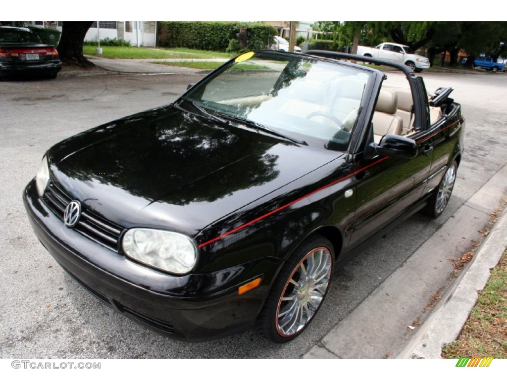 2002 Cabrio GLS - Black / Beige photo #1