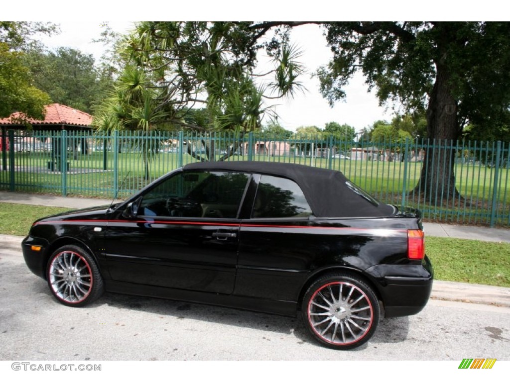 2002 Cabrio GLS - Black / Beige photo #8