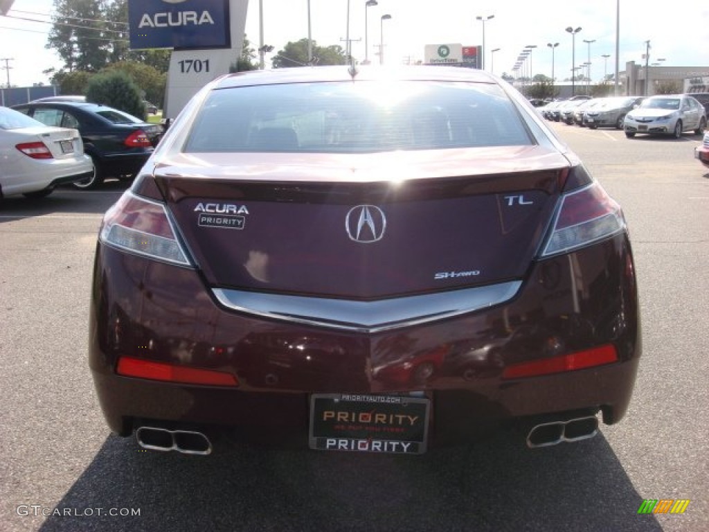 2009 TL 3.7 SH-AWD - Basque Red Pearl / Ebony photo #5