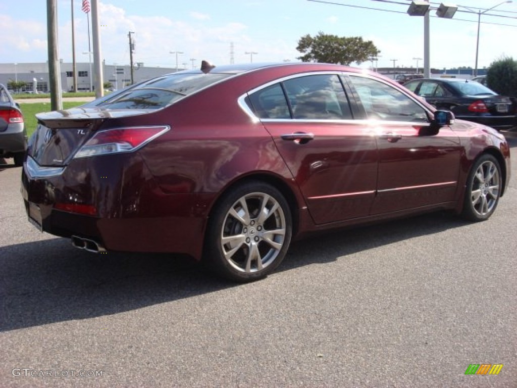 2009 TL 3.7 SH-AWD - Basque Red Pearl / Ebony photo #6