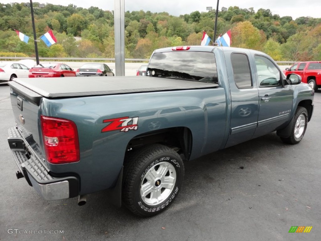 Blue Granite Metallic 2009 Chevrolet Silverado 1500 LT Extended Cab 4x4 Exterior Photo #54805219