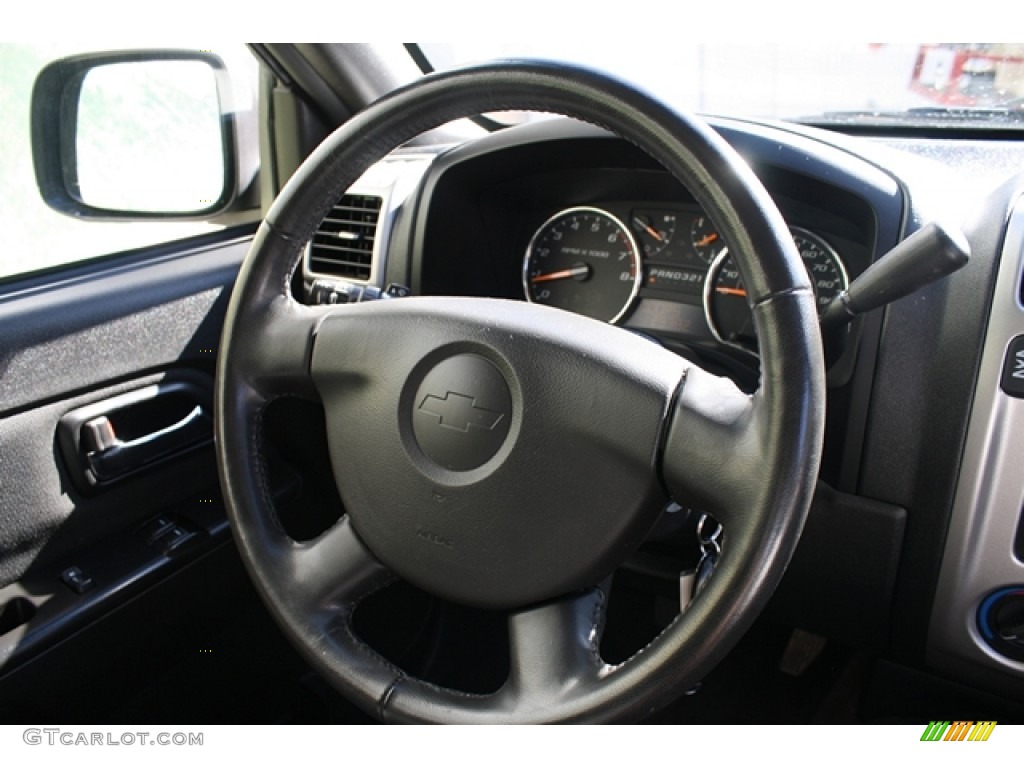 2008 Chevrolet Colorado LT Extended Cab 4x4 Ebony Steering Wheel Photo #54806152