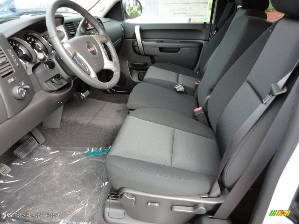 Ebony Interior 2012 GMC Sierra 1500 SLE Extended Cab 4x4 Photo #54806536