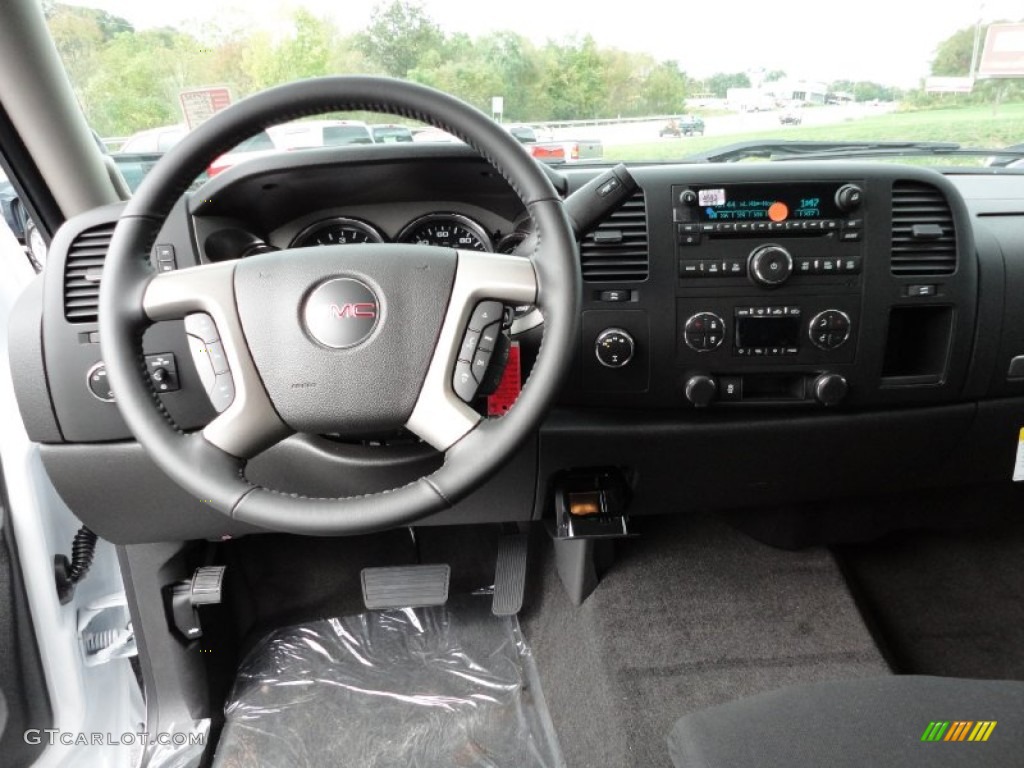 2012 GMC Sierra 1500 SLE Extended Cab 4x4 Ebony Dashboard Photo #54806547