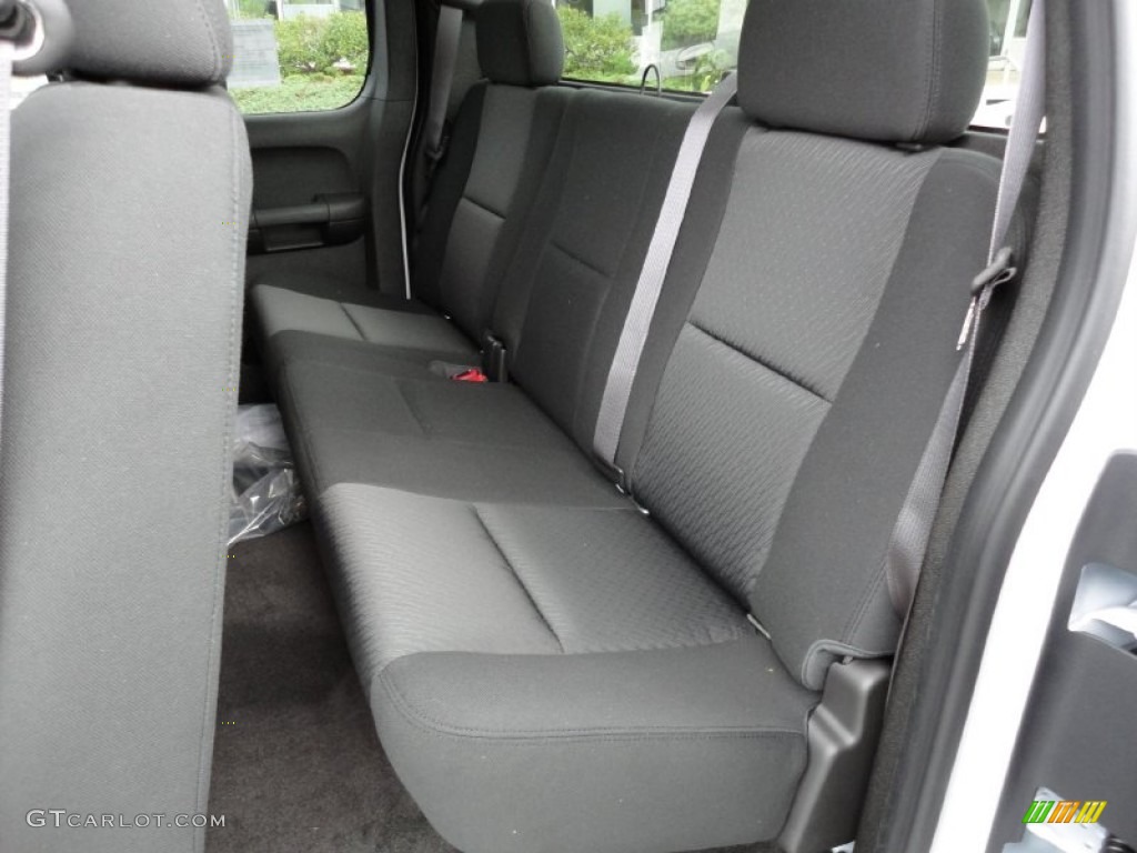 Ebony Interior 2012 GMC Sierra 1500 SLE Extended Cab 4x4 Photo #54806566
