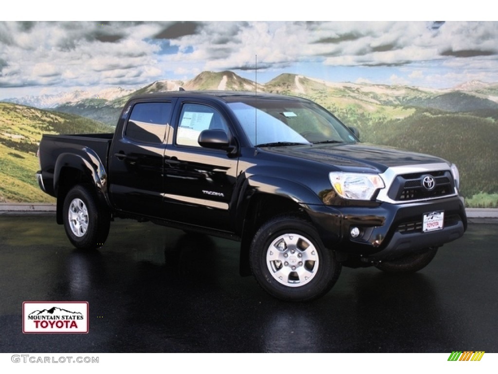 2012 Tacoma V6 SR5 Double Cab 4x4 - Black / Graphite photo #1