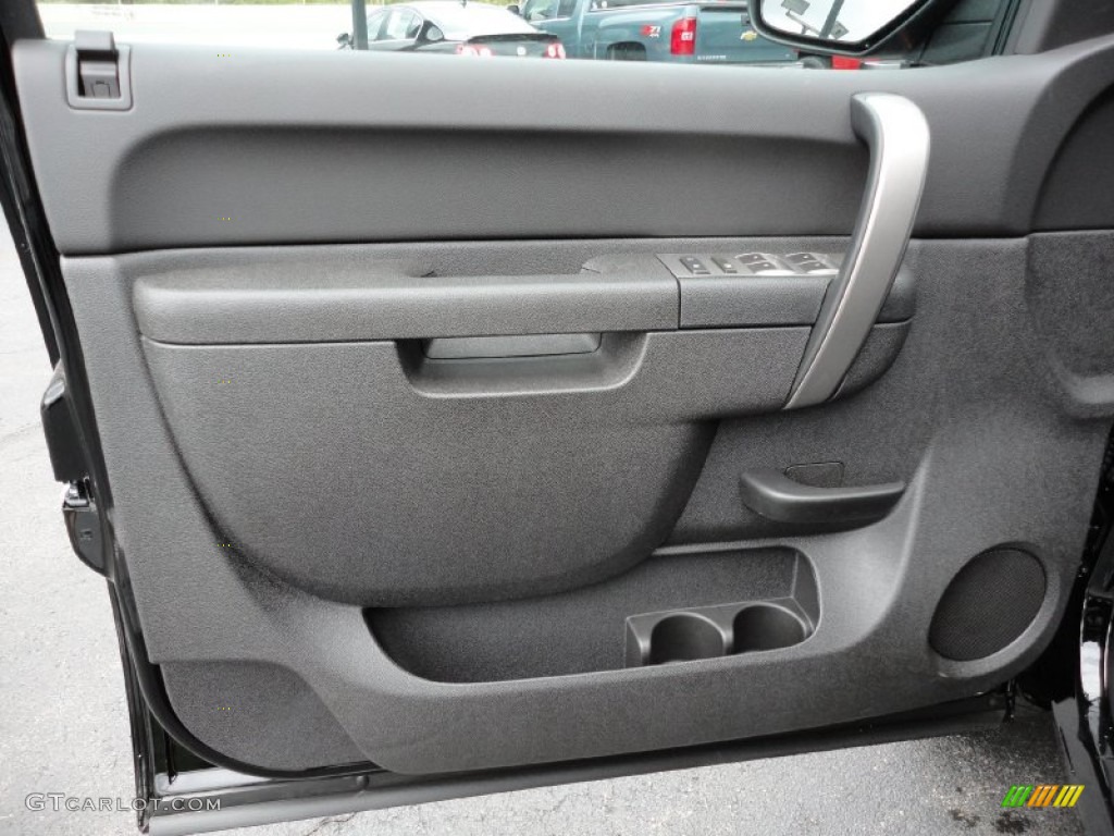 2012 GMC Sierra 1500 SLE Crew Cab 4x4 Ebony Door Panel Photo #54806737