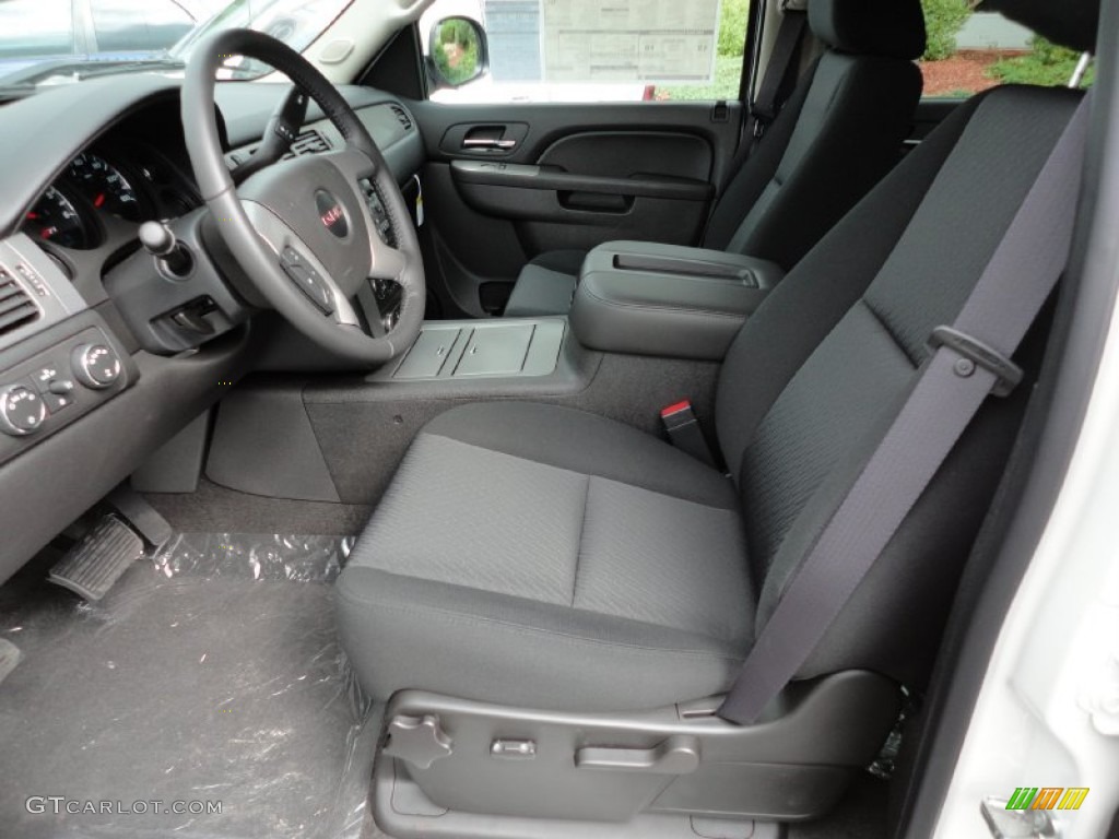 Ebony Interior 2012 GMC Sierra 1500 SLE Crew Cab 4x4 Photo #54806890