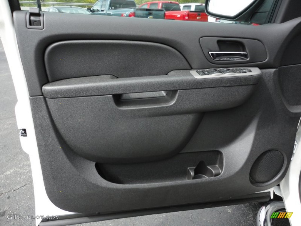 2012 GMC Sierra 1500 SLE Crew Cab 4x4 Ebony Door Panel Photo #54806902