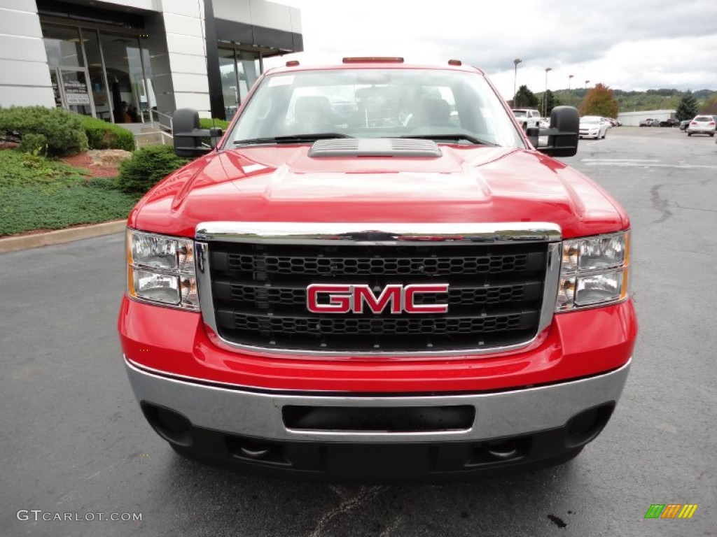 2012 Sierra 2500HD Regular Cab 4x4 - Fire Red / Dark Titanium photo #9