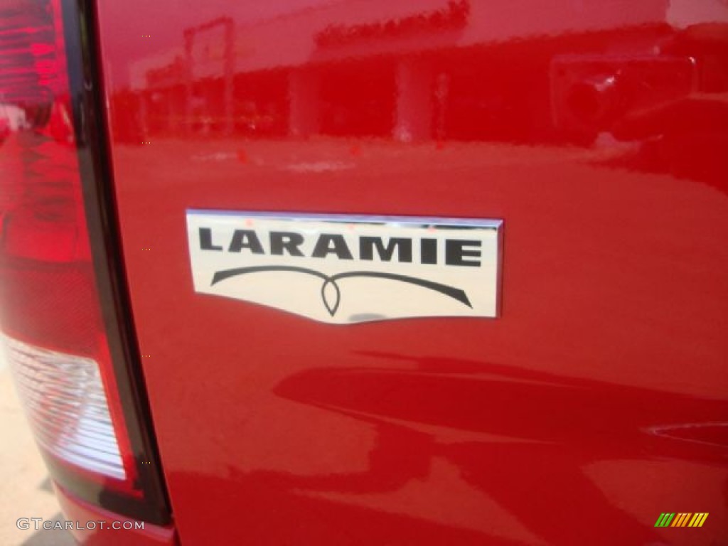 2012 Ram 3500 HD Laramie Mega Cab 4x4 - Flame Red / Light Pebble Beige/Bark Brown photo #6