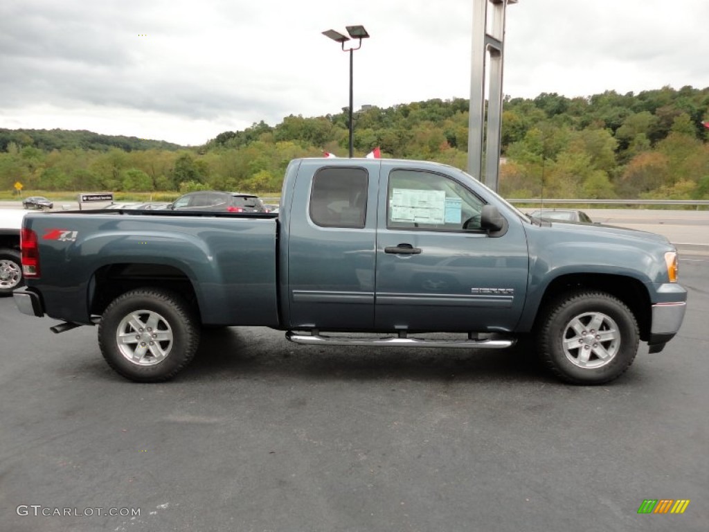 Stealth Gray Metallic 2012 GMC Sierra 1500 SLE Extended Cab 4x4 Exterior Photo #54807466