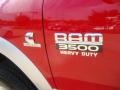 2012 Flame Red Dodge Ram 3500 HD Laramie Mega Cab 4x4  photo #8