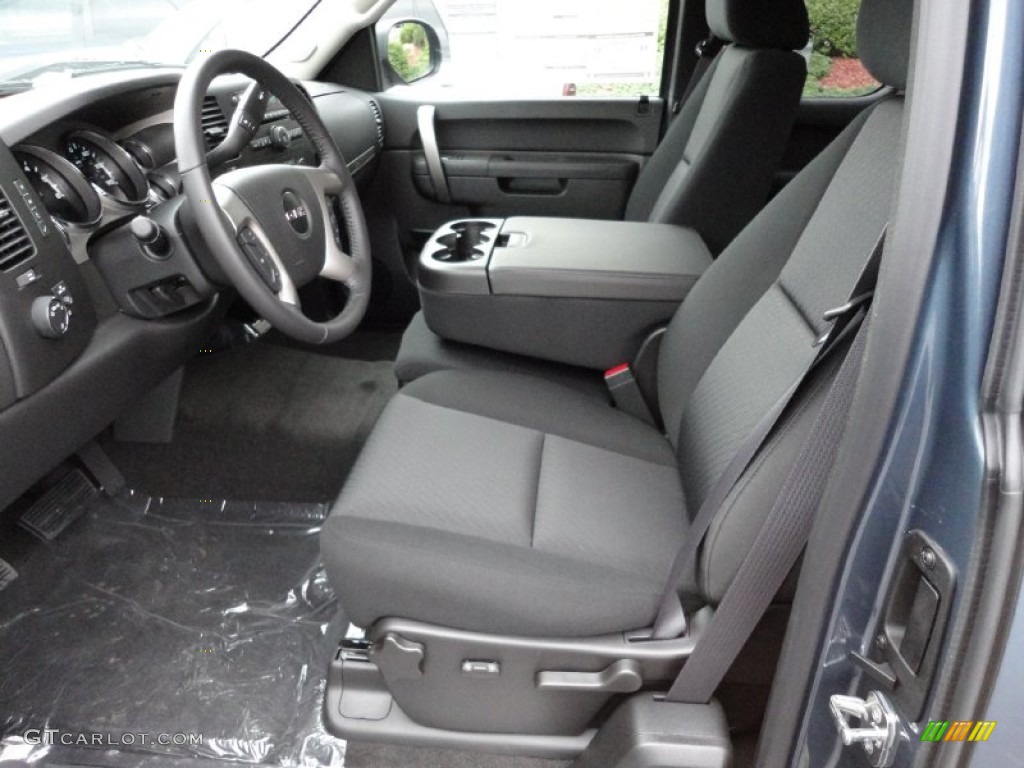 Ebony Interior 2012 GMC Sierra 1500 SLE Extended Cab 4x4 Photo #54807508