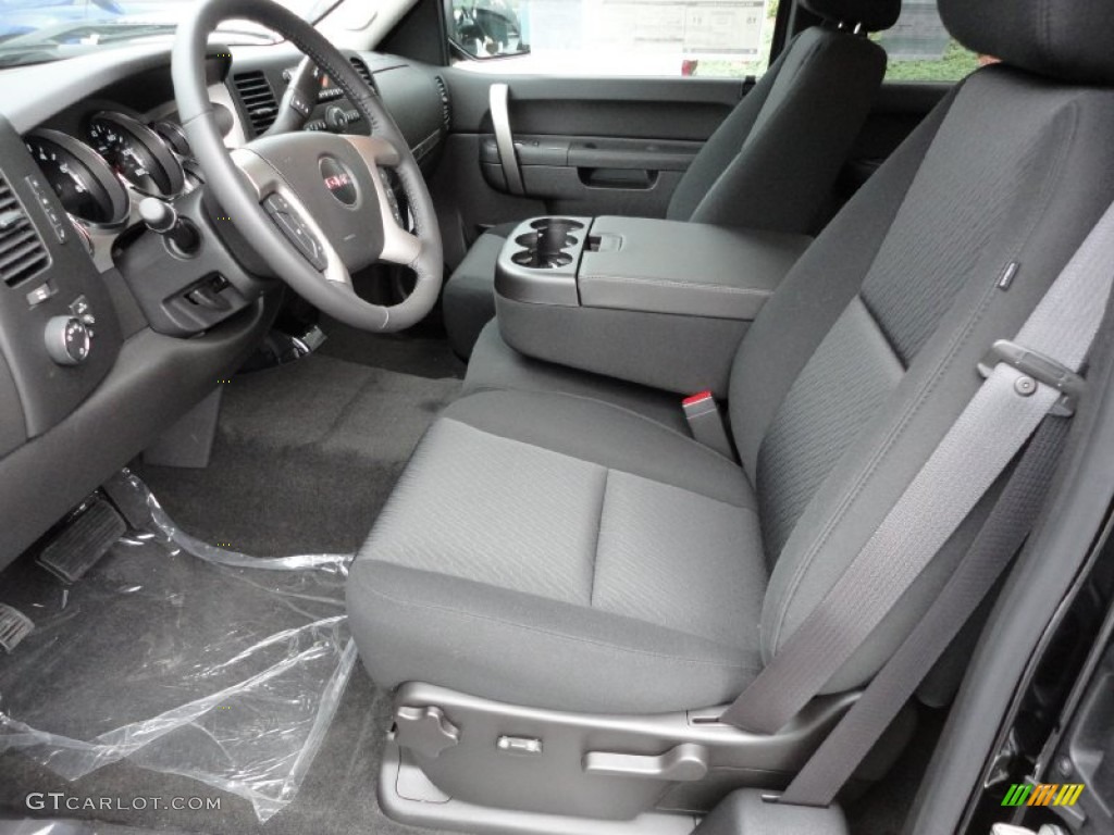 Ebony Interior 2012 GMC Sierra 1500 SLE Extended Cab 4x4 Photo #54807634