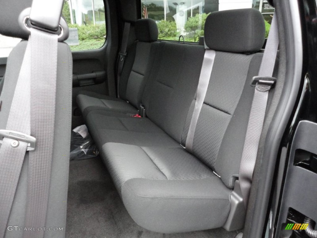 Ebony Interior 2012 GMC Sierra 1500 SLE Extended Cab 4x4 Photo #54807652