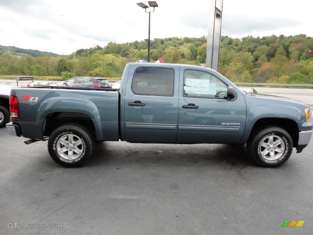 Stealth Gray Metallic 2012 GMC Sierra 1500 SLE Crew Cab 4x4 Exterior Photo #54807718