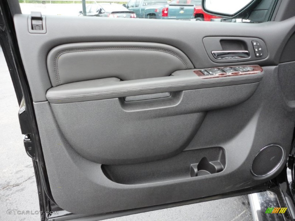 2012 GMC Sierra 1500 Denali Crew Cab 4x4 Ebony Door Panel Photo #54807895