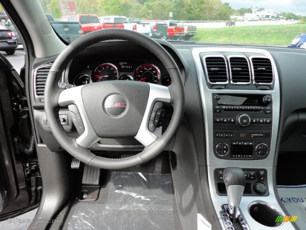 2012 GMC Acadia SLT AWD Ebony Dashboard Photo #54807997