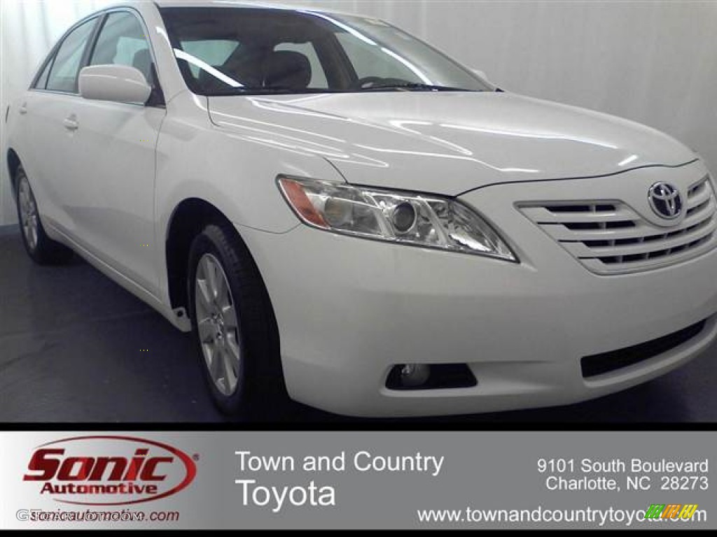 Super White Toyota Camry