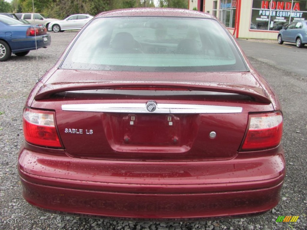 2004 Sable LS Premium Sedan - Merlot Red Metallic / Medium Graphite photo #15