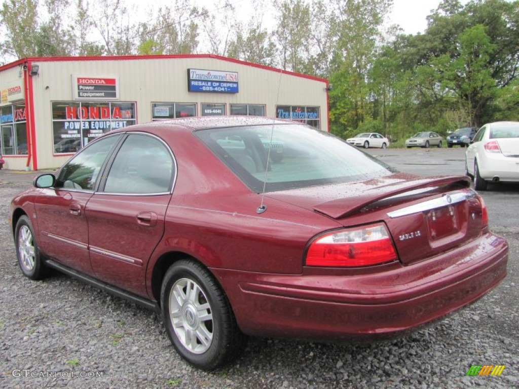 2004 Sable LS Premium Sedan - Merlot Red Metallic / Medium Graphite photo #16