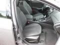 Charcoal Black Leather 2012 Ford Focus Titanium Sedan Interior Color