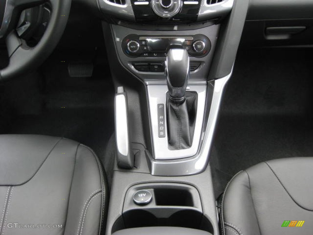 2012 Focus Titanium Sedan - Sterling Grey Metallic / Charcoal Black Leather photo #27