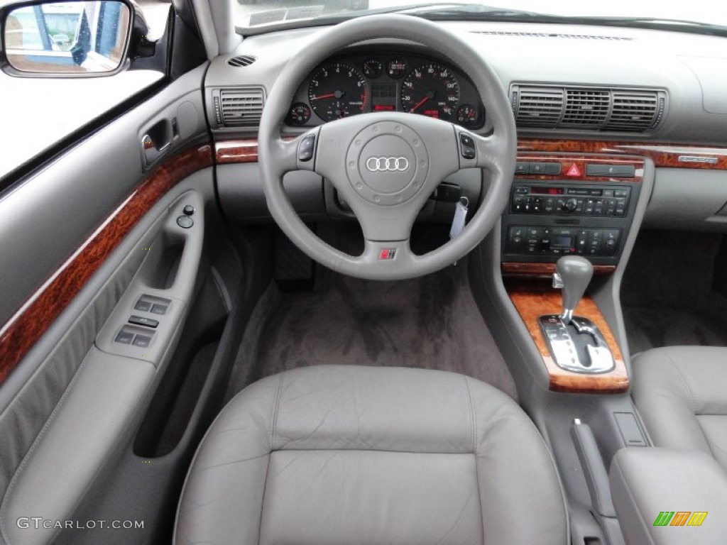 1999 Audi A4 2.8 quattro Sedan Opal Gray Dashboard Photo #54810781